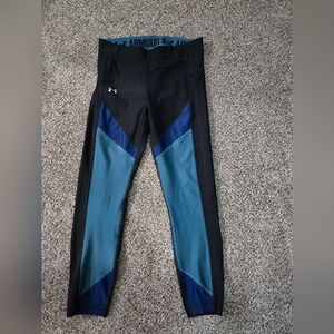 Under Armour Black and Blue Leggings